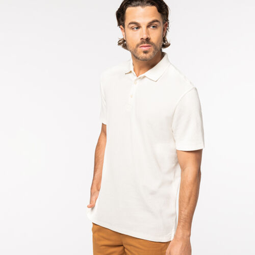 Native Spirit Waffle Jersey Polo Shirt Thumbnail