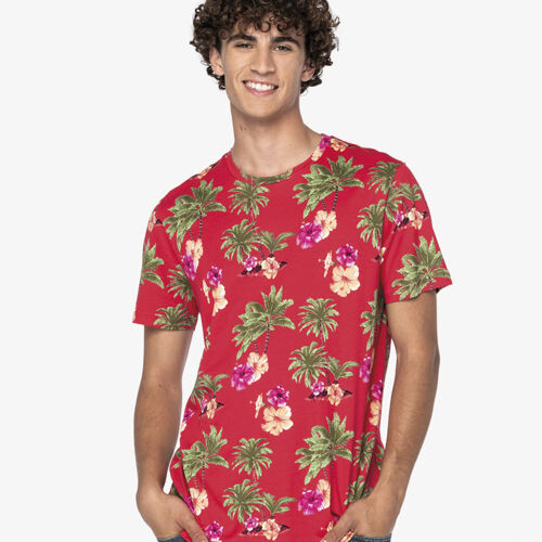 Native Spirit Tropical Print T-Shirt Thumbnail