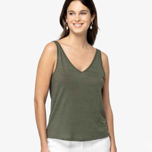 Native Spirit Ladies Linen Tank Top Thumbnail