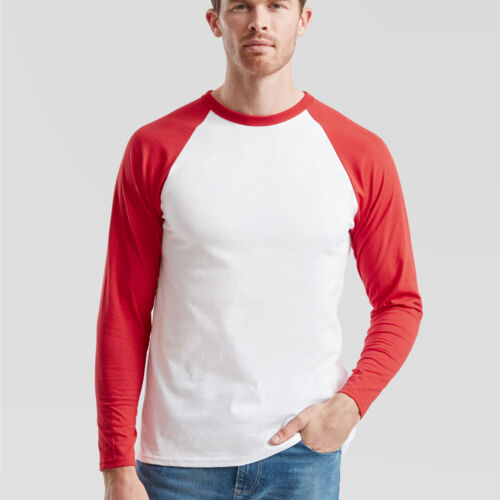 Men's Valueweight Long Sleeve Baseball T-Shirt Thumbnail