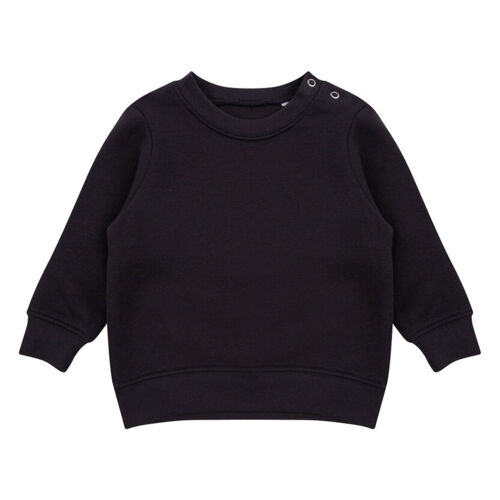 Crew neck sweatshirt with shoulder poppers Thumbnail
