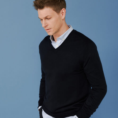 Henbury Acrylic V Neck Sweater Thumbnail