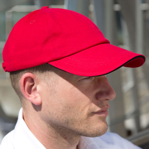 Result Low Profile Heavy Brushed Cotton Cap with Sandwich Peak Thumbnail