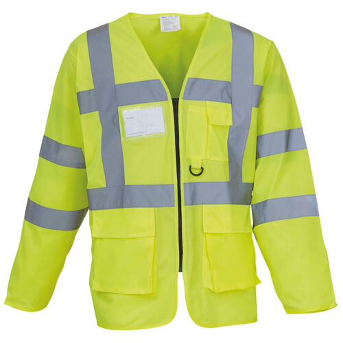 Hi-vis executive long sleeve waistcoat (HVJ800) Thumbnail