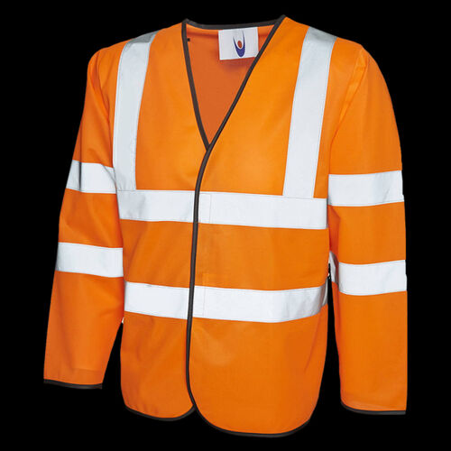 Long Sleeve Hi Vis Safety Waistcoat Thumbnail