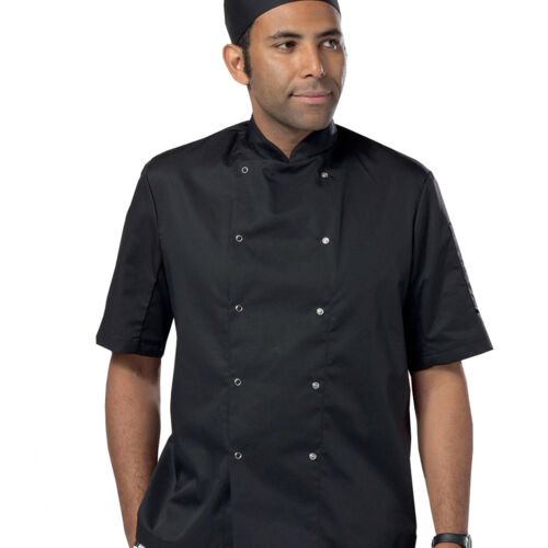Dennys Short Sleeve Press Stud Chef's Jacket Thumbnail